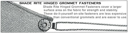 Plastic Grommet for Shade Cloth